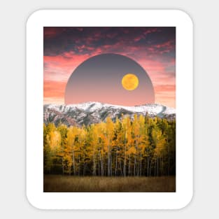 Autumn moon Sticker